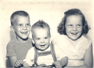 Harry, Paul, and Bernadette Stridick, c. 1958.