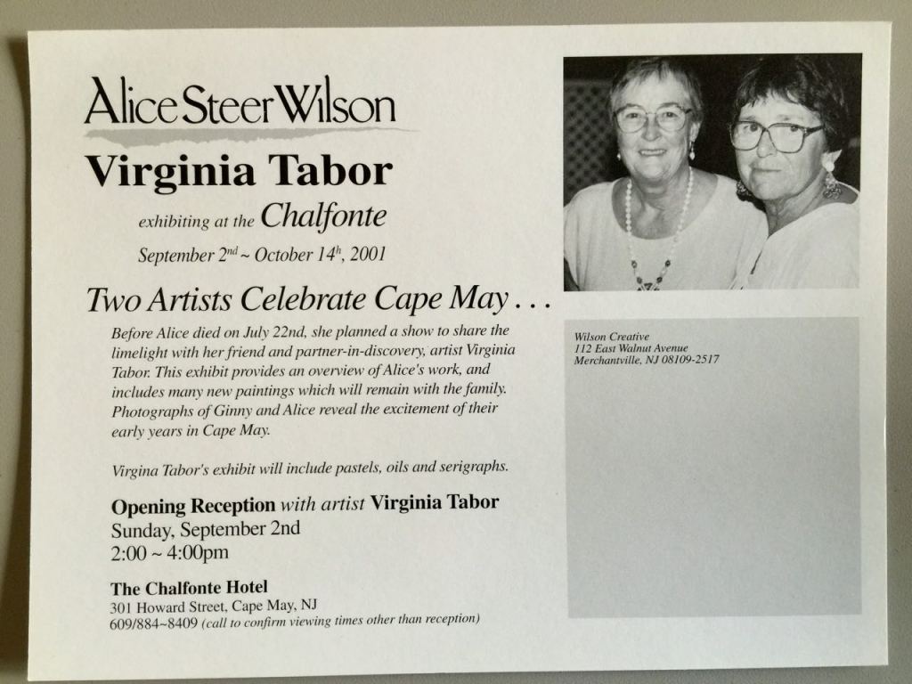 Virginia Tabor: Artist and Best Friend to Alice, Cape May