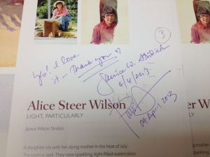 Final proofs for the Alice Steer Wilson catalog. 